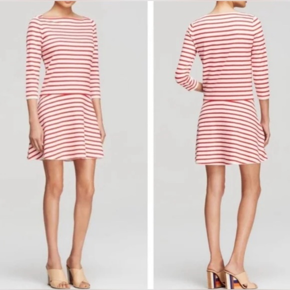 Tory Burch Dresses & Skirts - Tory Burch 100% linen stripe nautical shift mini dress. Size S.